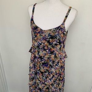 •Spenser Jeremy• Floral Tiered Ruffle Maxi Dress